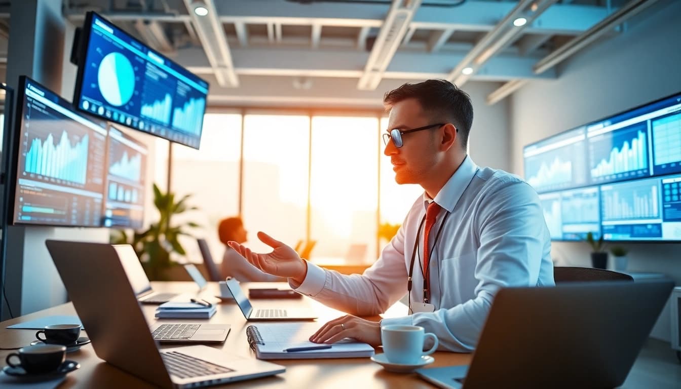 Find competitor customer list through clear analysis in a modern office environment.