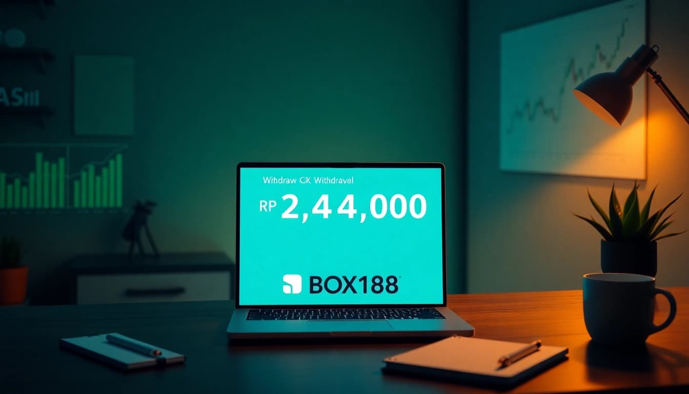 Successful financial transaction celebrating BOX138 with modern workspace.