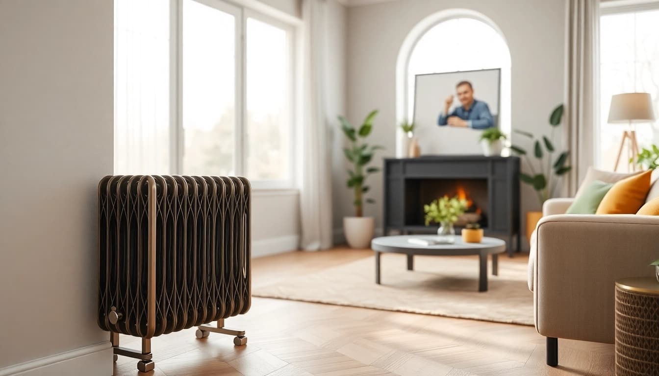 Hochwertiger Heizkörper kaufen im modernen Wohnraum präsentiert.