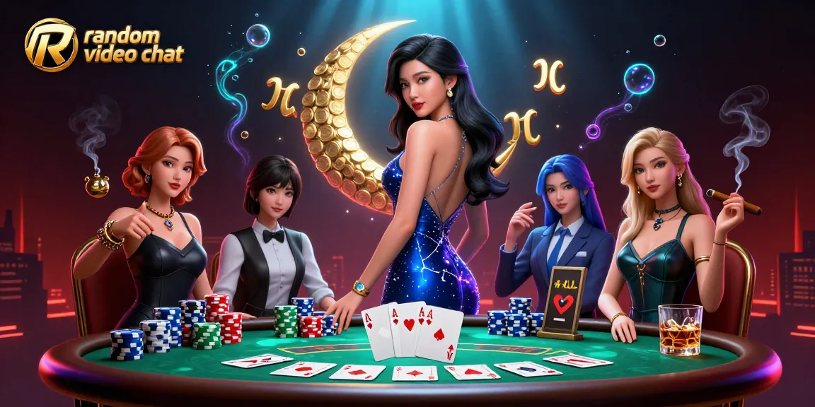 Experience fun and engaging random video chat with friends while playing poker