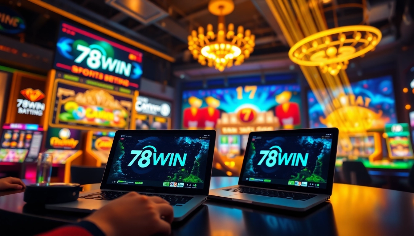 Experience the thrilling world of online gaming with 78WIN's vibrant casino platform.