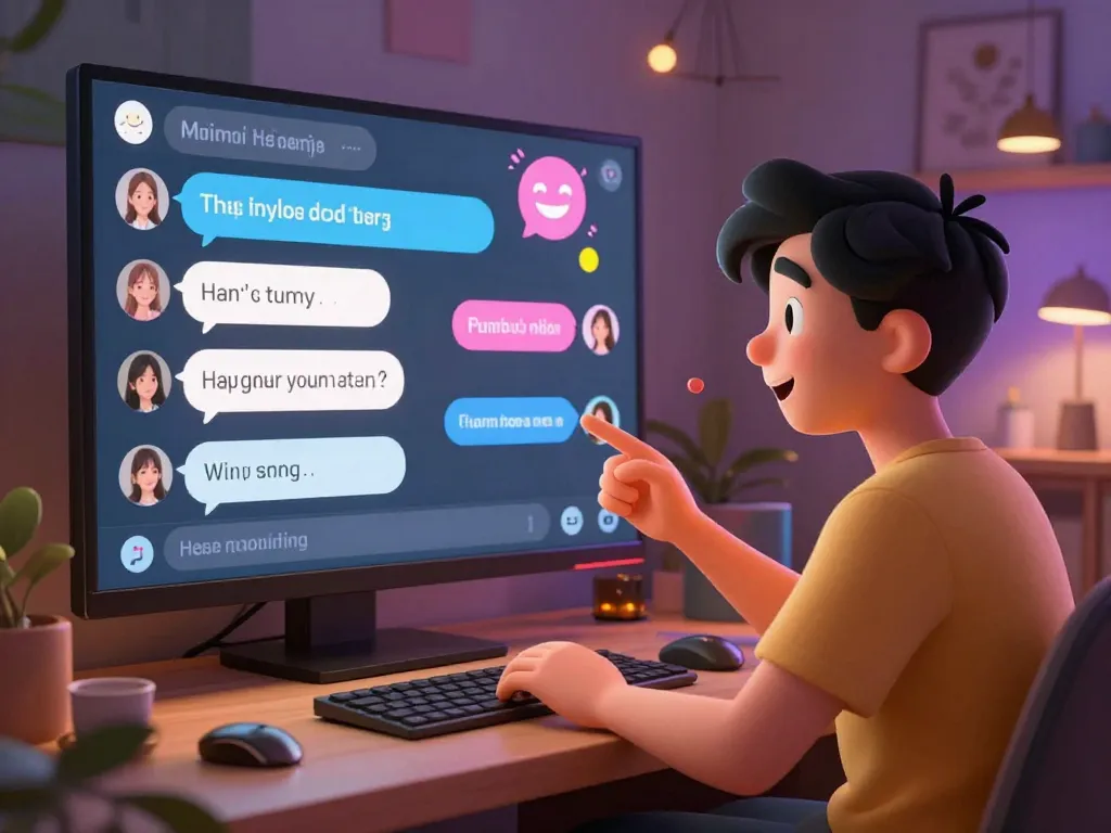 Engaging NSFW AI chat environment displaying vibrant character interactions and flirty conversations.