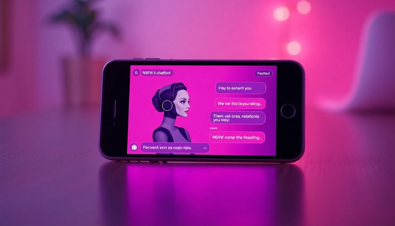 Engaging NSFW AI chatbot interaction on a modern smartphone interface.