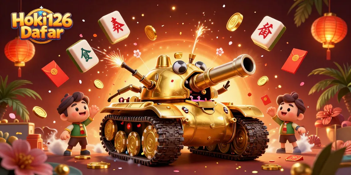 Engage with Hoki126 Daftar and win big at the vibrant casino experience illustrated.