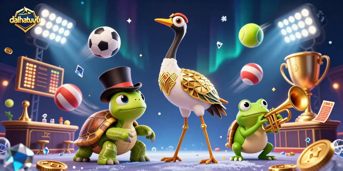 Experience dynamic betting action at daihatsujakarta with cartoon-themed sports characters and vibrant casino elements.