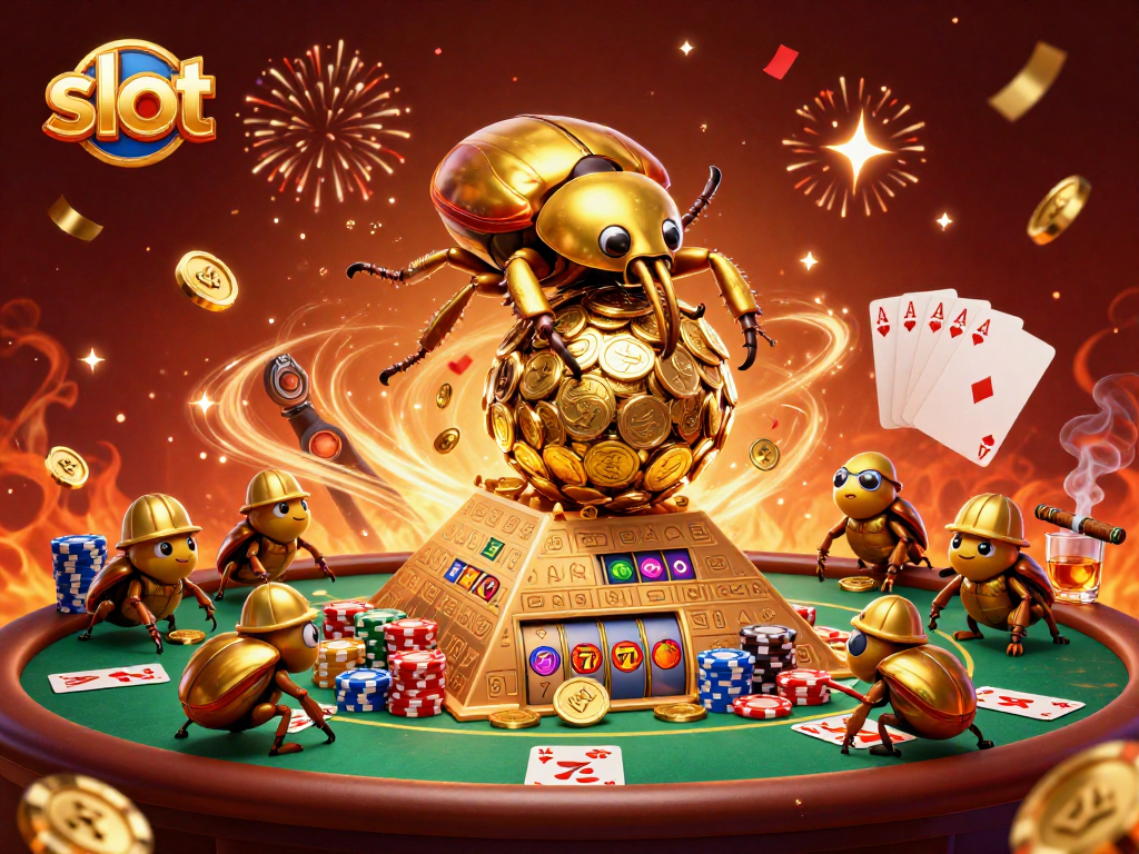 Spin and win with slot machines surrounded by golden energies and casino symbols