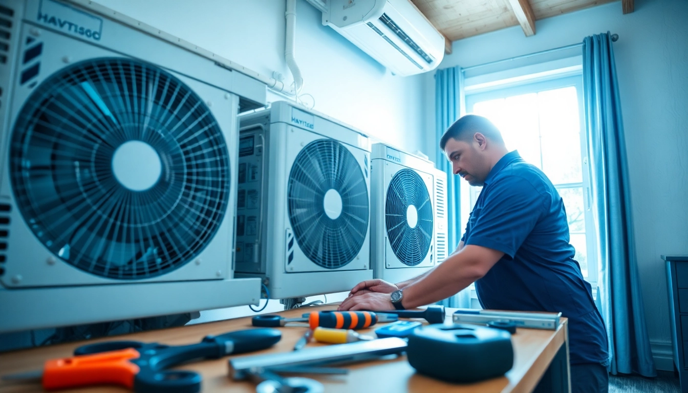 Technician conducting AC repair glendale az in a clean residential environment with advanced tools.