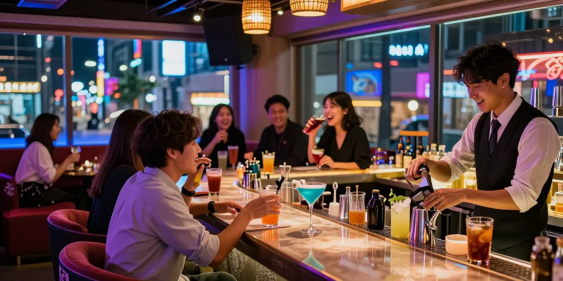 Socializing at 상봉동 한국관나이트 showcasing vibrant nightlife.