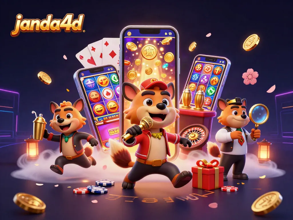 janda4d menghadirkan pengalaman kasino dengan karakter hyena lucu, slot, dan permainan kartu menarik.