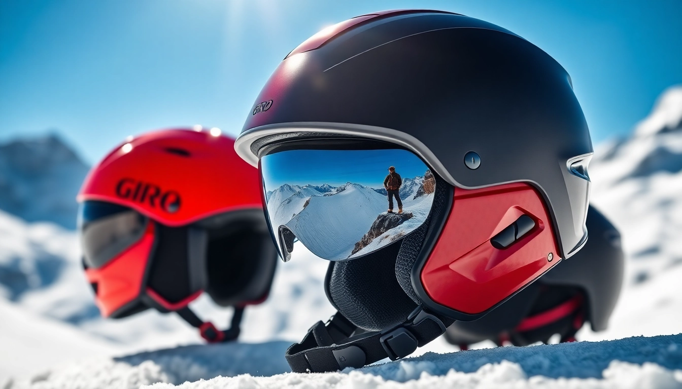 Check out Giro helmets designed for safety and style on the slopes.