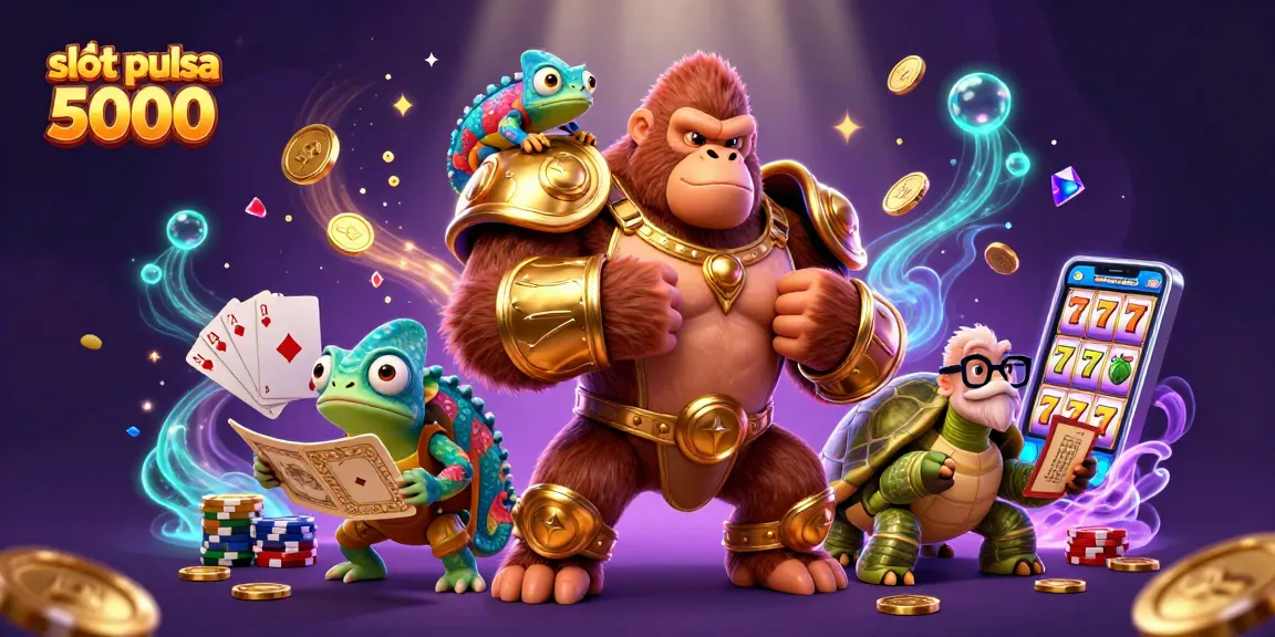 Menang besar dengan slot pulsa 5000 dalam permainan slot online yang seru dan mudah.