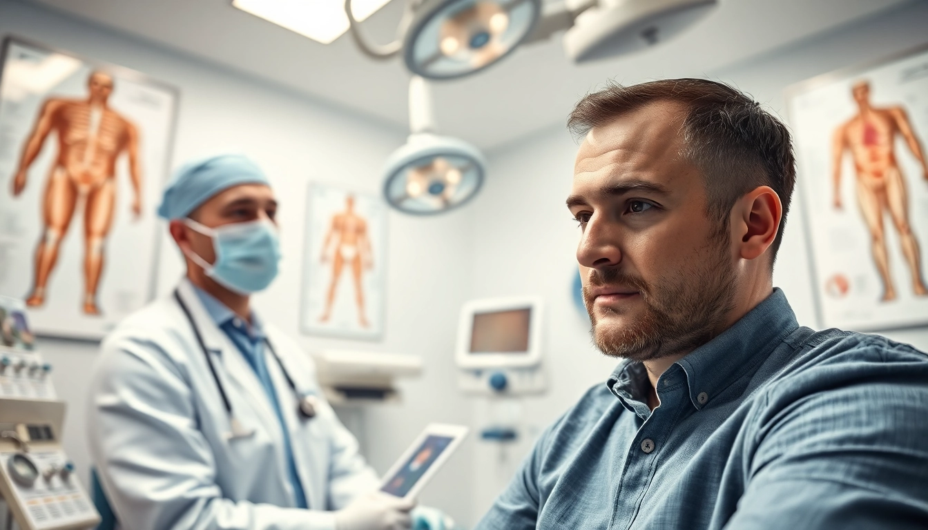 Consultation on hair transplant istanbul with a professional in a modern clinic setting.