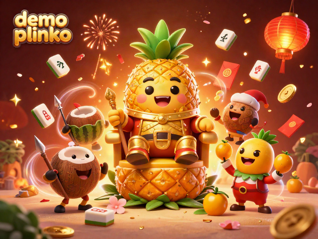Engage in demo plinko gameplay with vibrant characters and dynamic casino elements in a colorful illustration.