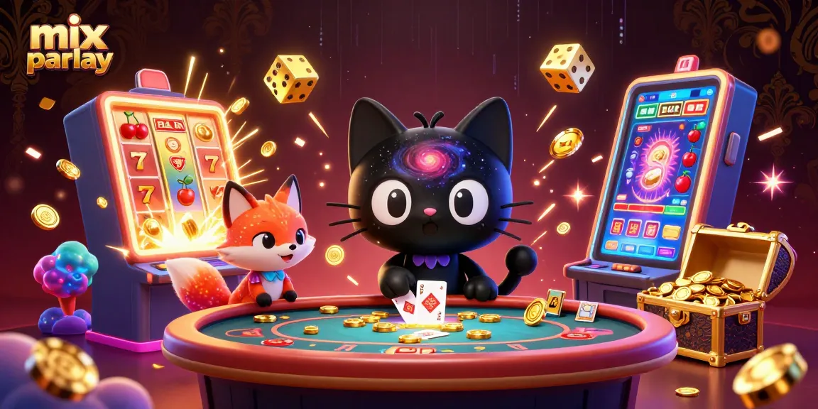 Engage in mix parlay betting as the cosmic casino scene bursts with excitement and dynamic visuals.