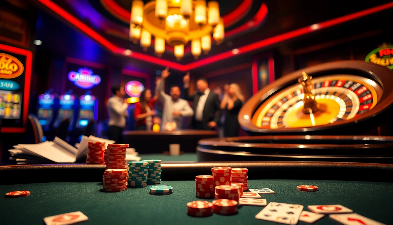 Intense poker action at SODO CASINO showcases vibrant chips and strategic gameplay.