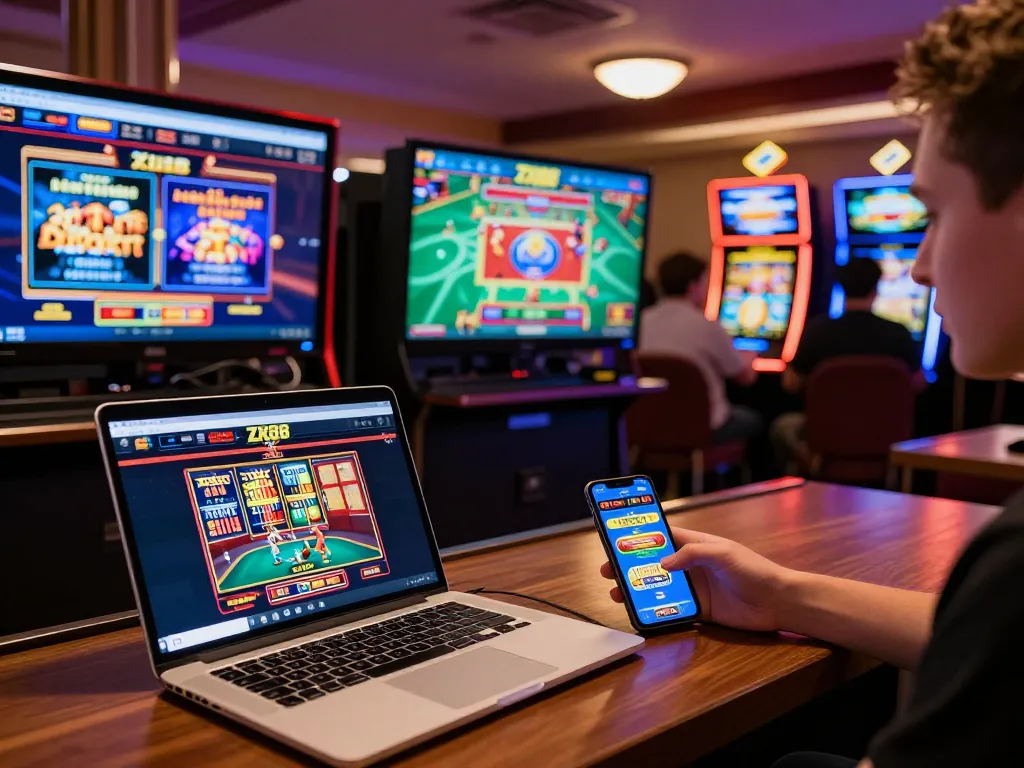 Engaging gameplay on zx88com platform with vibrant slot screens and live dealer interactions.