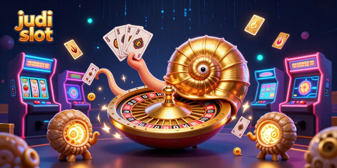 Spin the judi slot with colorful machines and glowing elements creating a lively casino atmosphere.
