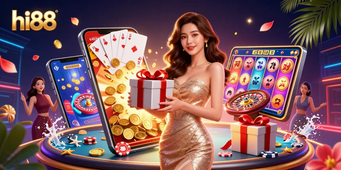 Hi88 casino offers winning opportunities with vibrant gaming elements, featuring an exciting Lunar New Year theme.