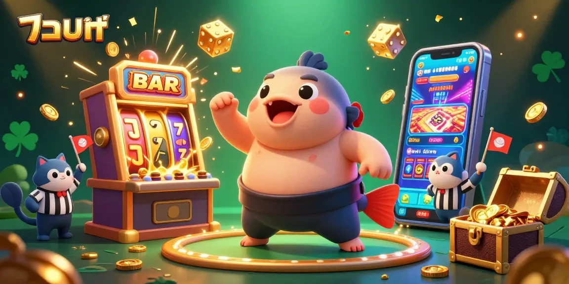 Engage in แทงบอล with vibrant slot machine action and colorful casino elements.