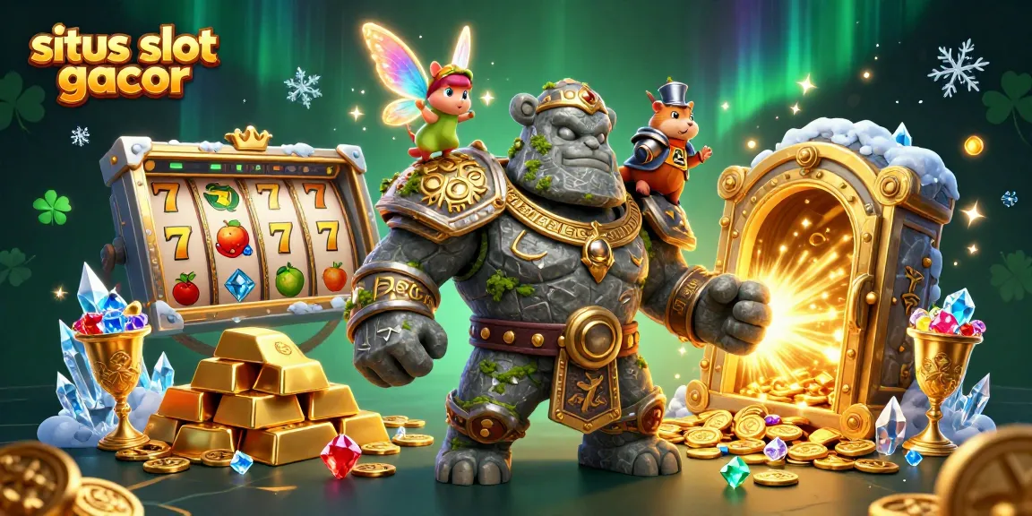 Putar situs slot gacor dengan simbol 7 keberuntungan dan harta karun berkilau.