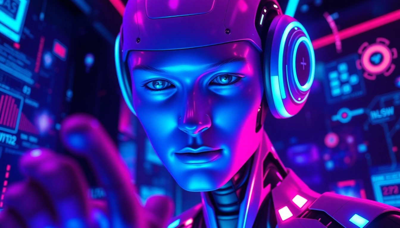 Engaging NSFW character AI in a dynamic virtual environment with vibrant colors.