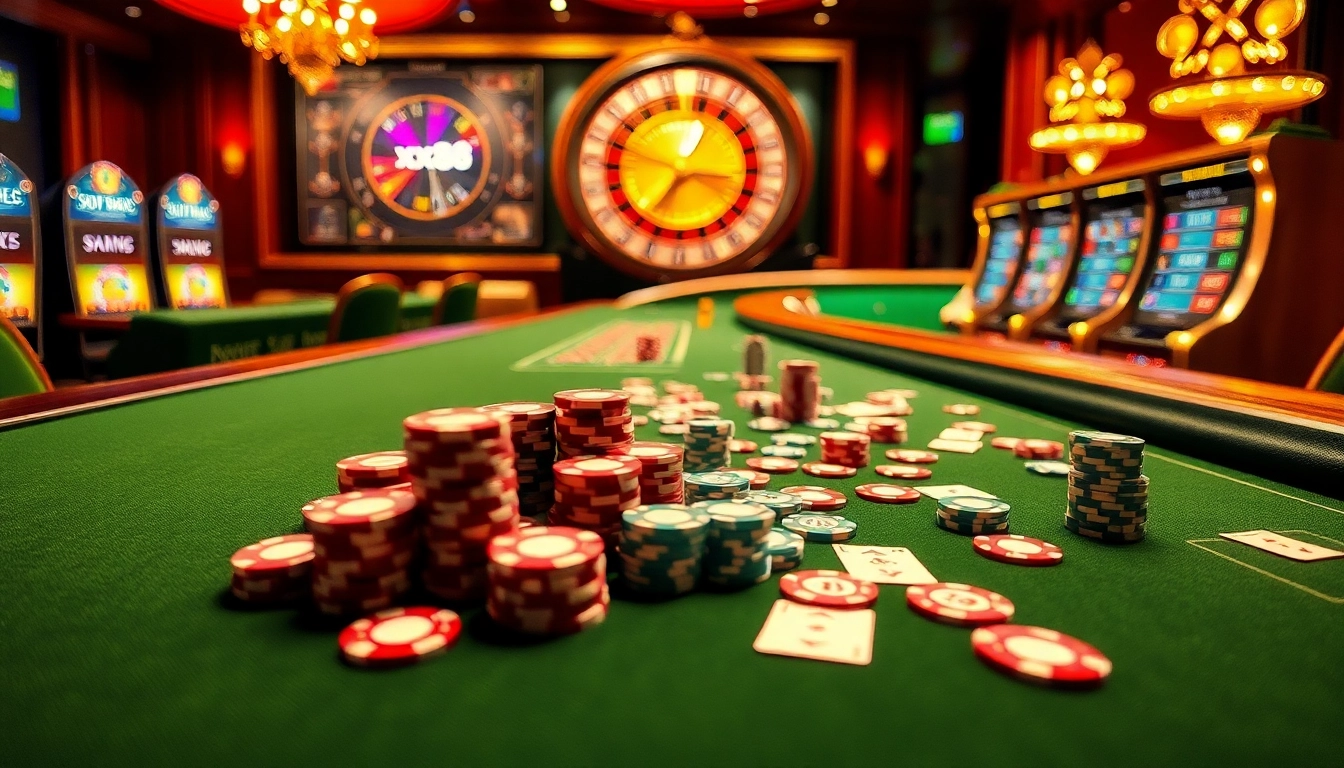 Experience thrilling gameplay at https://xx88.today/ with vibrant poker tables and luxurious casino decor.