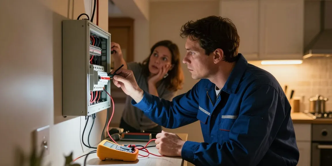 Urgent electrician callout for emergency circuit repairs at home