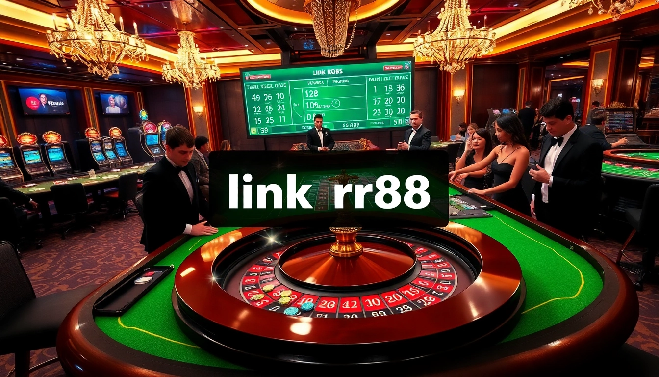 Experience thrilling gameplay at link rr88 with vibrant casino chips and an elegant roulette table.
