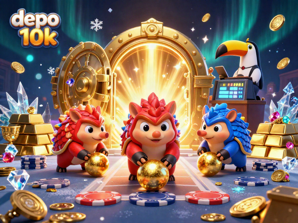 Join the excitement of depo 10k as rival pangolins roll into slots amid dazzling casino riches.