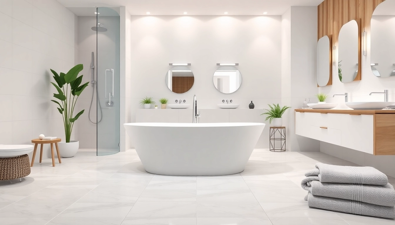 Visualizing bathroom renovation cost through a modern bathroom design featuring elegant fixtures and vibrant colors.