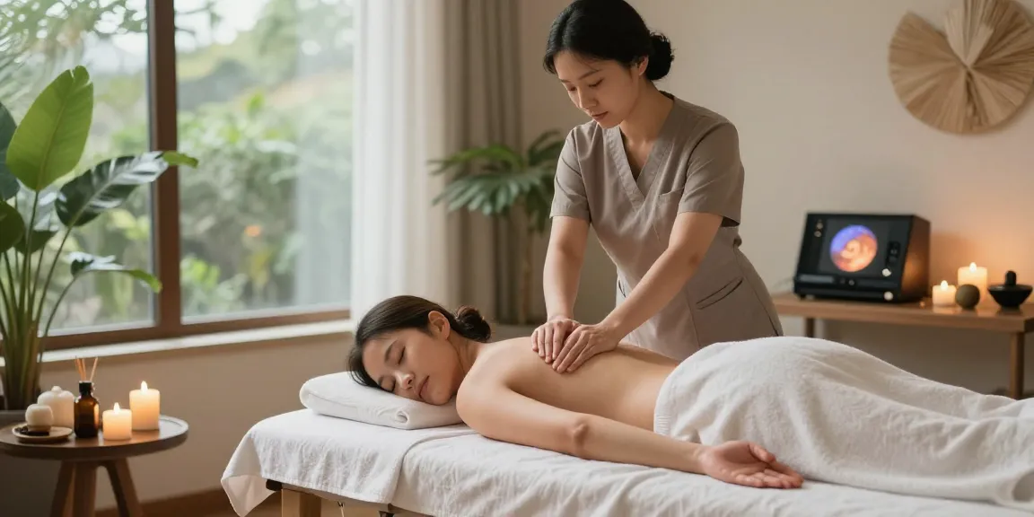 Swedish massage experience at https://www.makangs.com/ showcasing a relaxing spa environment with serene lighting and lush decor.