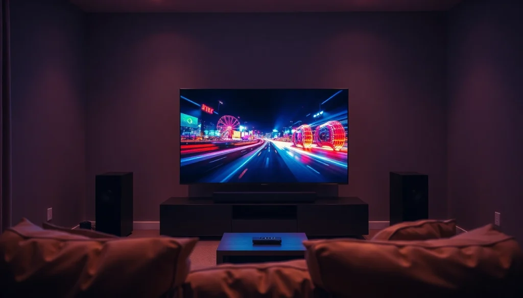 Watch vibrant content on the iron tv pro from a modern streaming setup.