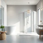 Stilvoll präsentierte sonni sanitär Produkte in modernem Badezimmer-Design.