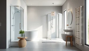 Stilvoll präsentierte sonni sanitär Produkte in modernem Badezimmer-Design.