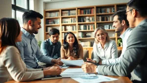 Engaging discussion on wealth management San Antonio in a professional office environment.