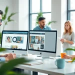 Enhance your projects with wordpress development outsourcing through collaborative software developers in a modern office.