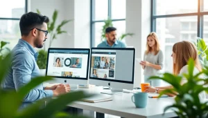 Enhance your projects with wordpress development outsourcing through collaborative software developers in a modern office.