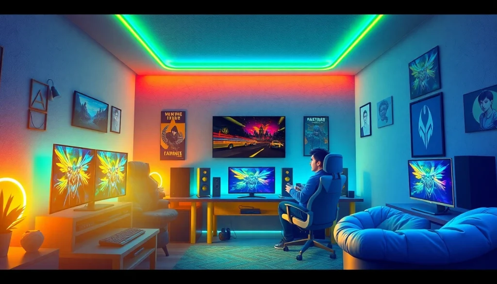 Bermain di bandar toto terpercaya dengan suasana gaming yang energik dan penuh warna.