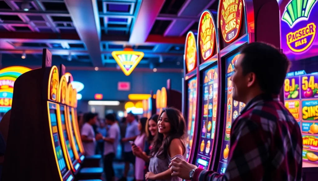 Permainan pakde4d slot yang menarik dalam suasana kasino yang ceria.