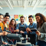 Enhance your skills at a Trade School Knoxville TN with collaborative students learning hands-on.