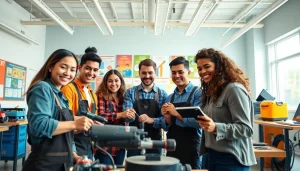 Enhance your skills at a Trade School Knoxville TN with collaborative students learning hands-on.