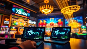 Experience the thrilling world of online gaming with 78WIN's vibrant casino platform.