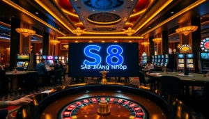 Experience thrilling gambling excitement with the S8 đăng nhập interface at a luxurious casino.