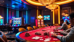 Experience the thrill of toto slot gaming with vibrant casino visuals and high-stakes excitement.