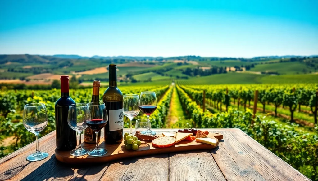 Visit Clarksburg wineries for scenic views and exquisite tasting experiences