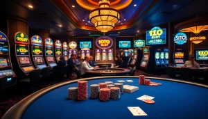 Rasakan sensasi Toto Slot dengan visual kasino yang hidup dan elemen permainan yang menarik.