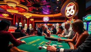 Experience the thrill of high-stakes gaming at new 66 with luxurious casino visuals.