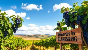 Enjoy the scenic vineyards and experiences at wineries in Clarksburg.