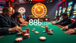 Experience the excitement of casino gameplay at 888b.com with vibrant poker action and thrilling visuals.
