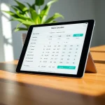 Calculate macronutrient needs with an engaging macro calculator interface on a modern device.